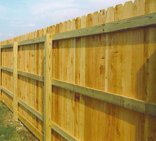 Wood fence professionally installed by Action Fence in Davie.